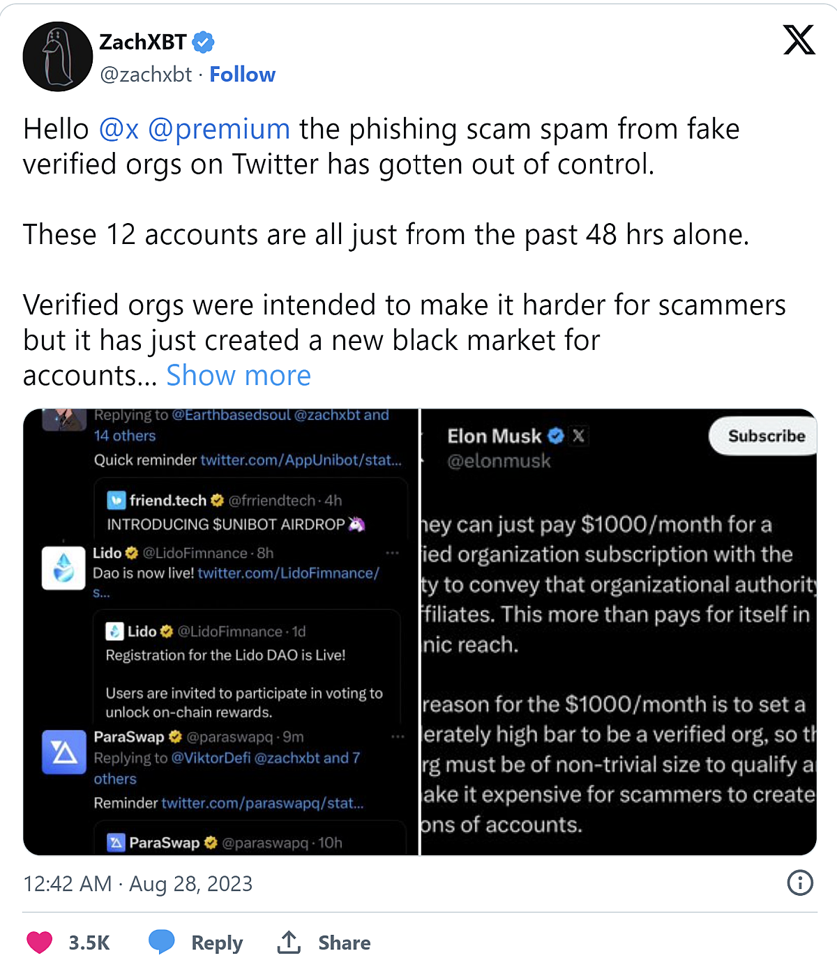 Tweet crypto