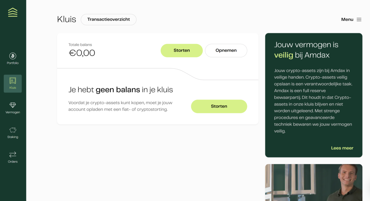 1 kluis dashboard