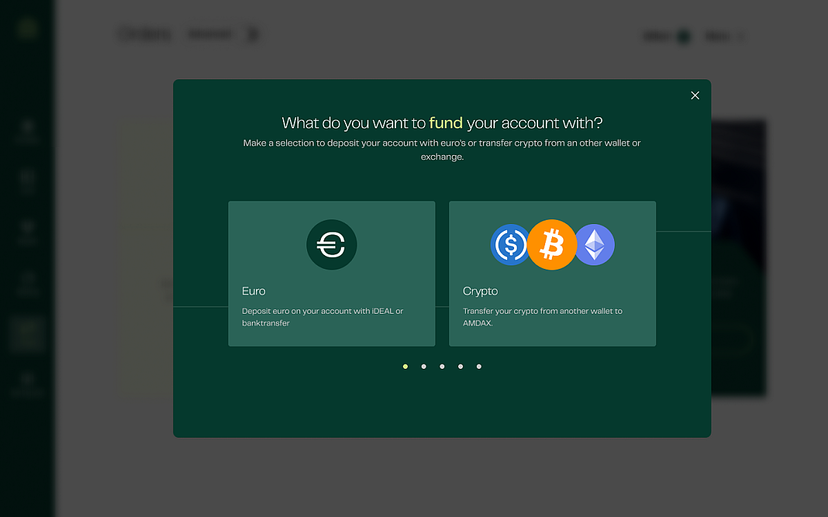 Deposit funds