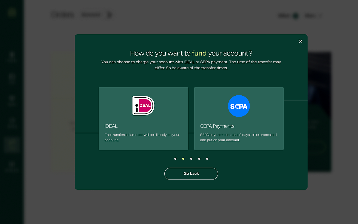 Deposit options