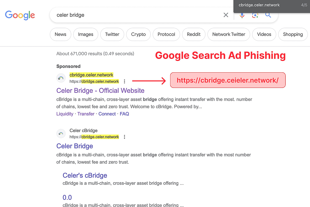 Google phishing