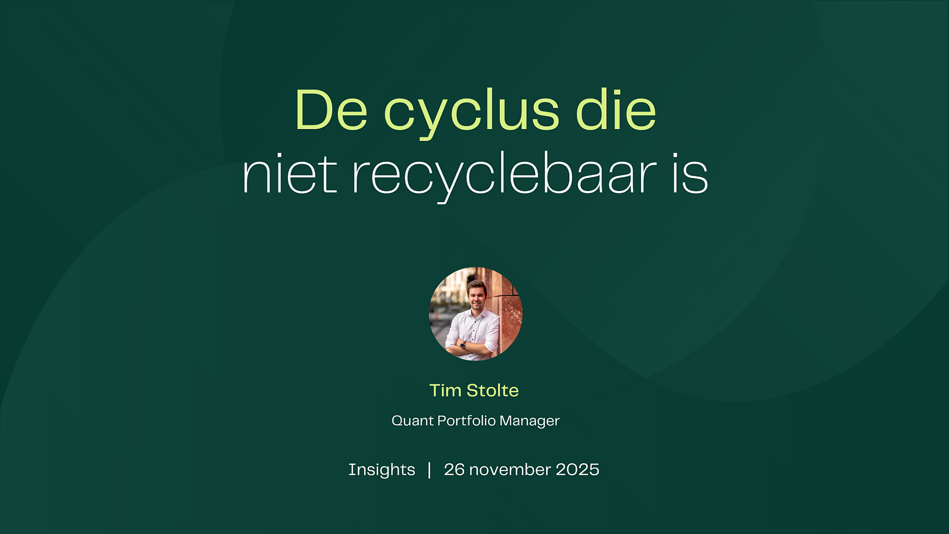 Vierjaarscycles Insights